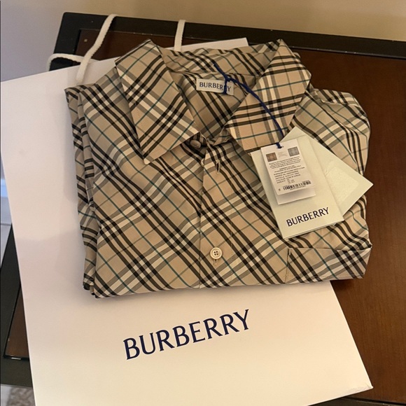 Burberry Check Button Down Shirt - Picture 1 of 3